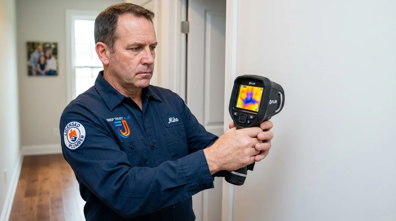 Thermal imaging leak detection by Johns Plumbing LLC in Fairfield